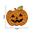 Aplique Abóbora Halloween Glitter - Imagem 2