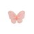 Aplique Borboleta Organza Bordada 5,3cm x4cm - Imagem 2