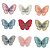 Aplique Borboleta Organza Bordada 5,3cm x4cm - Imagem 1