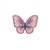 Aplique Borboleta Organza Bordada 5,3cm x4cm - Imagem 7