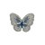 Aplique Borboleta Organza Bordada 5,3cm x4cm - Imagem 10
