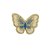 Aplique Borboleta Organza Bordada 5,3cm x4cm - Imagem 6