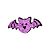 Aplique Morcego Halloween Glitter - Imagem 1