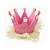 Aplique Coroa Princesa de Feltro e Lonita 4,5cm x 13cm - Imagem 2