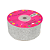 Fita Lonita com Glitter Fino 40mm | 1 Metro | Prata - Imagem 1