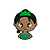 Aplique Emborrachado Rosto Princesas Disney | Tiana - Imagem 1
