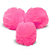 Pompom Pelúcia 70mm | Rosa Neon - Imagem 2