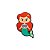 Aplique Emborrachado Yama Princesas da Disney | Ariel - Imagem 1
