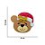 Aplique em Acrílico Ursinho de Natal | Cor: Marrom Claro - Imagem 2