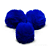 Pompom Pelúcia 70mm | Azul Royal - Imagem 2
