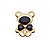 Aplique Urso Dourado com Pedra de Acrílico - Imagem 10