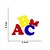 Aplique Escolar Emborrachado ABC com Laço - Imagem 2