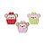 Aplique Emborrachado Doce Cupcake Macaco - Imagem 1