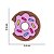 Aplique Emborrachado Rosquinha Donuts Doce - Imagem 2