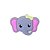Aplique Emborrachado Bichinho Elefante Safari - Imagem 1