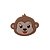 Aplique Emborrachado Bichinho Macaco Safari - Imagem 1