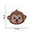 Aplique Emborrachado Bichinho Macaco Safari - Imagem 2