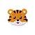 Aplique Emborrachado Bichinho Tigre Safari - Imagem 1