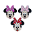 Aplique Emborrachado da Minnie com Laço - Imagem 1