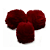 Pompom Pelúcia 50mm | Vinho - Imagem 2