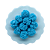 Pompom de Malha 25mm com 10 unidades | Azul - Imagem 1