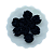 Pompom de Malha 25mm com 10 unidades | Preto - Imagem 1