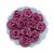 Flor de Tecido 3cm | 3 Unidades | Cor: Rosa Seco - Imagem 1
