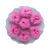 Pompom de Pelúcia Achatado 2,5cm | Cor: 155 Geranium Pink - Imagem 1
