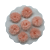 Pompom de Pelúcia Achatado 2,5cm | Cor: 203 Moonstore - Imagem 1