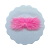 Pompom Bigode de Pelúcia 7cm | Cor: 155 Geranium Pink - Imagem 1