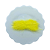 Pompom Bigode de Pelúcia 7cm | Cor: 640 Lemon - Imagem 1