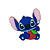 Aplique Emborrachado Personagem Stitch com Morango - Imagem 1