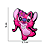 Aplique Emborrachado Personagem Angel com Flor - Imagem 2