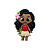 Aplique Emborrachado Personagem Moana - Imagem 1