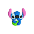Aplique Emborrachado Personagem Stitch ou Angel com Água de Coco - Imagem 3