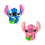 Aplique Emborrachado Personagem Stitch ou Angel com Água de Coco - Imagem 1