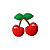 Aplique Emborrachado de Fruta Cereja - Imagem 1