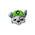 Aplique Emborrachado Personagem Patrulha Canina Rocky - Imagem 1