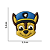 Aplique Emborrachado Personagem Patrulha Canina Chase - Imagem 2