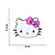 Aplique Emborrachado Personagem Rosto Hello Kitty - Imagem 2