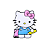 Aplique Emborrachado Escolar Personagem Hello Kitty - Imagem 3