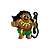 Aplique Emborrachado Personagem Maui da Moana - Imagem 1