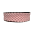 Fita Organza Bordada Importada 38mm | Metro | Cor: Rosa - Imagem 1