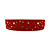 Fita Veludo Com Lurex Vermelha Estrelas Douradas 38mm | Metro - Imagem 1