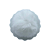 Pompom Pelúcia 80mm com Elástico | Branco - Imagem 1
