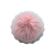 Pompom Pelúcia 80mm com Elástico | Rosa Bebê - Imagem 1