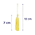 Pingente de Seda Tassel 7cm | Cor: Amarelo Bebê - Imagem 2