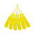 Pingente de Seda Tassel 7cm | Cor: Amarelo Gema - Imagem 1