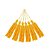 Pingente de Seda Tassel 7cm | Cor: Amarelo Ouro - Imagem 1