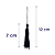 Pingente de Seda Tassel 7cm | Cor: Preto - Imagem 2
